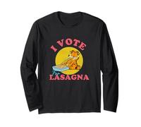 Garfield I Vote For Lasagna Vintage Snack Manche Longue
