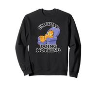 Garfield I'm Busy Doing Nothing Recliner Time Cartoon Cat Sweatshirt