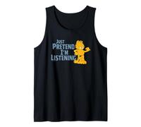 Garfield - I'm Pretending I'm Listening Fun Chat Débardeur