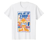 Garfield Kids Odie Here for Foodie Hungry Cat Meme Funny T-Shirt