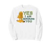 Garfield Lazy Bored Cat Ignorant Comédie Meme Dessin animé Classique Sweatshirt