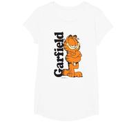 Garfield Logo Cooper T-Shirt, Fille, Blanc, XS