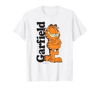 Garfield Logo Cooper T-Shirt, Homme, Blanc, S