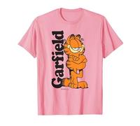 Garfield Logo Cooper T-Shirt, Homme, Rose, XL