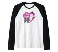 Garfield Love at First Bite Heart Valentines Day Cat Cartoon Manche Raglan