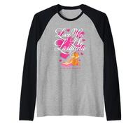 Garfield Love You Like Lasagna Hearts Valentine's Cartoon Manche Raglan