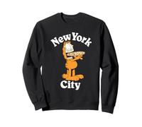 Garfield New York City Pizza Funny Travel Souvenir Cartoon Sweatshirt