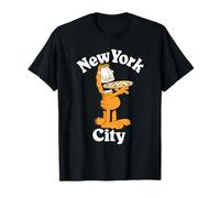 Garfield New York City Pizza Funny Travel Souvenir Cartoon T-Shirt