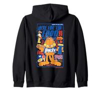 Garfield Odie Hungry Food Dessin animé rétro Humoristique Sweat à Capuche
