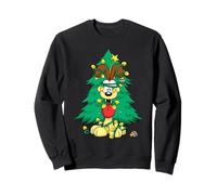 Garfield Odie Tangled Christmas Lights Sweatshirt