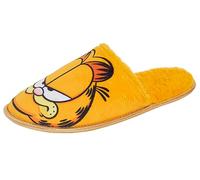 Garfield Pantoufles pour femmes, adolescentes, filles, mules à enfiler, chaussures de maison, motif chat tigré orange, cadeau, multicolore, 36 EU