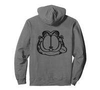 Garfield Pochoir rétro Motif Chat affamé Sweat à Capuche