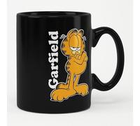Garfield Pose Indifférent Mug noir Céramique