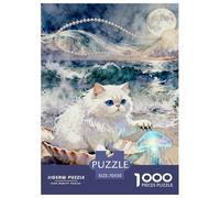 Garfield Puzzle de 1000 pièces pour Adultes - Jeux éducatifs Amusants, stimulants et Casse-tête pour Adultes et Enfants à partir de 12 Ans - Décoration de la Maison - Puzzle 70 x 50 cm - 1000 pièces