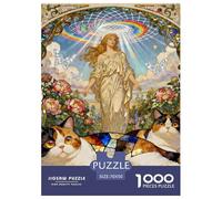 Garfield Puzzle de 1000 pièces pour Adultes - Jeux éducatifs Amusants, stimulants et Casse-tête pour Adultes et Enfants à partir de 12 Ans - Puzzle décoratif 70 x 50 cm - 1000 pièces