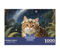 Garfield Puzzle pour Adultes 1000 Pièce Pet Chat Mignon Impossible Un Difficile Jeu Éducatif Cadeaux pour Femmes 38x26cm/1000pcs