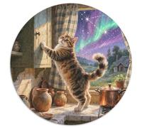 Garfield Puzzle pour Adultes 1000 Pièce Pet Chat Mignon Qualité Supérieure Un Difficile Jeu De pour Toute La Famille Cadeaux pour Femmes 1000pcs (67.5x67.5cm)
