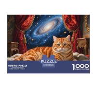 Garfield Puzzle pour Adultes 1000 Pièce Pet Chat Mignon Qualité Supérieure Un Difficile Jeu De pour Toute La Famille De Décoration Familiale 38x26cm/1000pcs