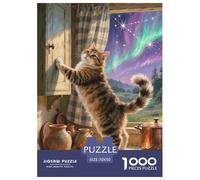 Garfield Puzzle pour Adultes 1000 Pièce Pet Chat Mignon Qualité Supérieure Un Difficile Jeu De Toute La Famille Cadeaux Hommes 70x50cm/1000pcs