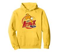 Garfield Retro Comic Snack Attack Love Food Illustration Humoristique Sweat à Capuche