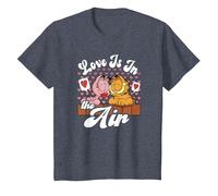 Garfield Saint Valentin Garfield Arlene Love is in The Air T-Shirt, Enfant, Bleu Chiné, 2 Ans