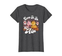 Garfield Saint Valentin Garfield Arlene Love is in The Air T-Shirt, Femme, Chiné Foncé, XS