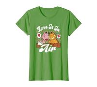 Garfield Saint Valentin Garfield Arlene Love is in The Air T-Shirt, Femme, Herbe, XXL