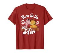 Garfield Saint Valentin Garfield Arlene Love is in The Air T-Shirt, Homme, Canneberge, XXL