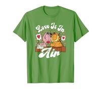 Garfield Saint Valentin Garfield Arlene Love is in The Air T-Shirt, Homme, Herbe, S
