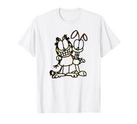 Garfield Sketch Garfiled and Odie Dessin animé Chat et chien T-Shirt