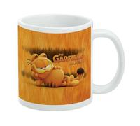 Garfield - Tasse à café en céramique couchée - Tasses cadeau fantaisie pour café, thé et boissons chaudes, 325 ml, blanc