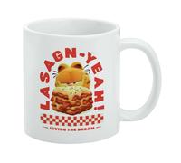 Garfield - Tasse à café en céramique « Living the Dream » - Cadeau fantaisie pour café, thé et boissons chaudes, 325 ml, blanc