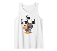 Garfield Thanksgiving So Grateful Turkey Garfield Retro Débardeur