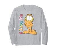 Garfield Valentine's Day I Love Me Distressed Poster Manche Longue