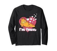 Garfield Valentine's Day I'm Yours Heart Shape Portrait Manche Longue