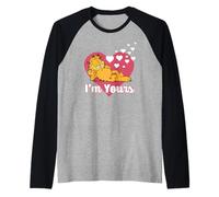 Garfield Valentine's Day I'm Yours Heart Shape Portrait Manche Raglan
