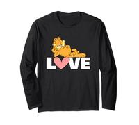Garfield Valentine's Day Relaxed and in Love Manche Longue