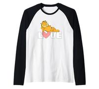 Garfield Valentine's Day Relaxed and in Love Manche Raglan