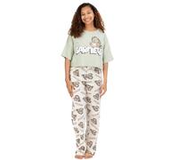 Garfield Womens Pyjamas Adults Lazy Tabby Cat Movie T-Shirt Pantalon PJS - Petit
