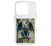 Gargouille, démon en Pierre ailée gardant Les cathédrales Gothiques Coque pour iPhone 14 Pro