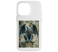 Gargouille, démon en Pierre ailée gardant Les cathédrales Gothiques Coque pour iPhone 14 Pro Max