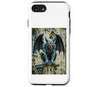 Gargouille, démon en Pierre ailée gardant Les cathédrales Gothiques Coque pour iPhone SE (2020) / 7/8