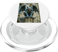 Gargouille, démon en Pierre ailée gardant Les cathédrales Gothiques PopSockets PopGrip pour MagSafe