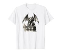 Gargouille Gothique Architecture démon Gothique Sombre Art esthétique T-Shirt