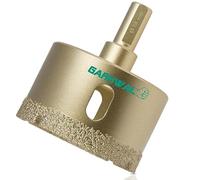GARHWAL Foret Scie Cloche Diamant avec Changement Rapide - Tige triangulaire pour Carrelage, Porcelaine, Céramique, Verre, Marbre, Granit et Carrelage dur - Trépan Diamètre de 68mm