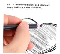 GARIOUANS 1 Boîte Crayon Gras Pelable Noir pour Textile Cuir Verre Dessin Peinture et Marquage Industriel sans Besoin de Boîte Pratique