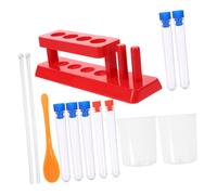 GARIOUANS 1 Ensemble Accessoires Stem pour Garçon Fille Support pour Éprouvettes Éprouvettes Transparentes Gobelets Doseurs et Mélangeurs Fournitures pour Expériences Scientifiques