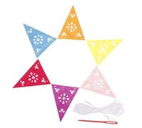 GARIOUANS 1 Ensemble De Fanions Pour Bannières Thématiques Décorations De Fête Drapeau De Festival Décorations Du Jour Des Morts Décoration De Fête Triangulaire Décorations De Carnaval