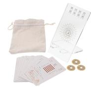 GARIOUANS 1 Ensemble Jeu de Cartes Divinatoires I Ching Ensemble Complet de Hexagrammes pour Débutants Oracle Chinois pour Apprentissage et Collecte Support