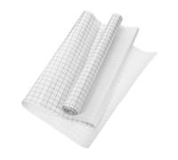 GARIOUANS 1 rouleau Ruban de Transfert Vinyle Autocollant avec Grille de Positionnement Film de Transfert Transparent pour Décoratifs et Applications Surfaces Lisses